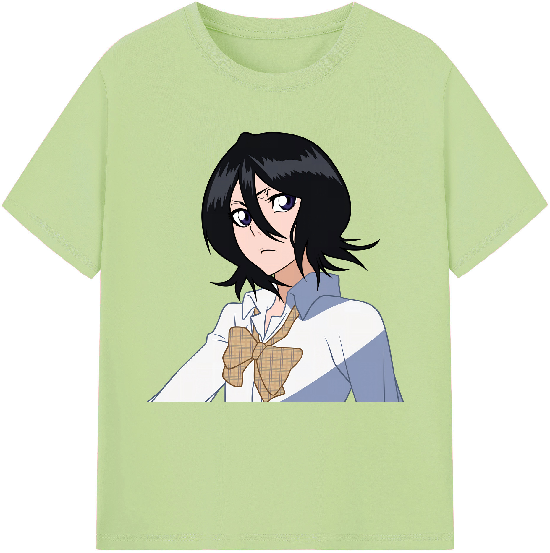 （画像用） ブリーチ 朽木ルキア BLEACH Kuchiki Rukia 綿100％半袖Tシャツ（フロントプリント）